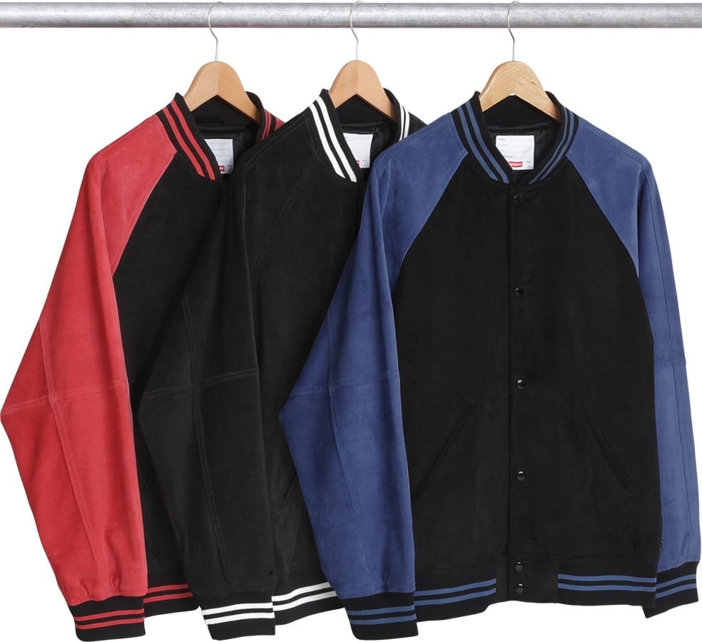Suede Varsity Jacket